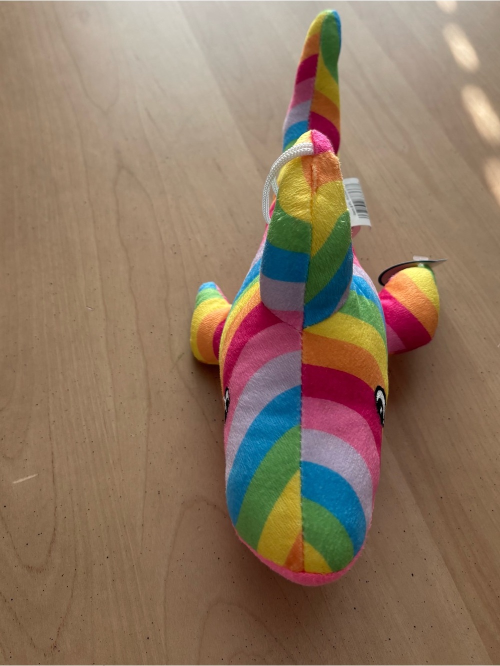 NANCO Rainbow Shark Plushie. Brand New. 11 Inches. Great Gift. Fast Shipping - Picture 11 of 12